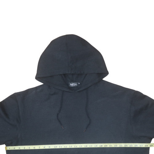 boohooMAN Men's Black XL Pullover Hoodie with Dragon Graphic Print