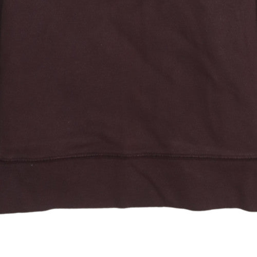 Adidas Women Brown Crew Neck Pullover Sweatshirt Size 12