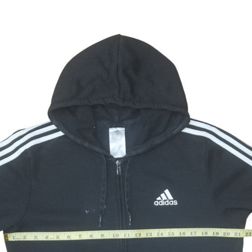 Adidas Men's Black Full Zip Hoodie Size M Sports Fleece