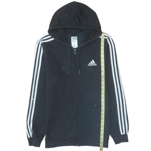 Adidas Men's Black Full Zip Hoodie Size M Sports Fleece