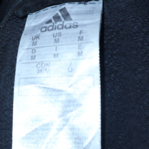 Adidas Men's Black Full Zip Hoodie Size M Sports Fleece