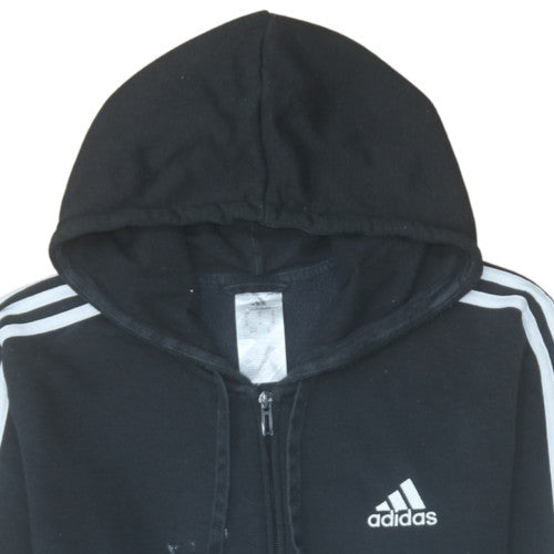 Adidas Men's Black Full Zip Hoodie Size M Sports Fleece