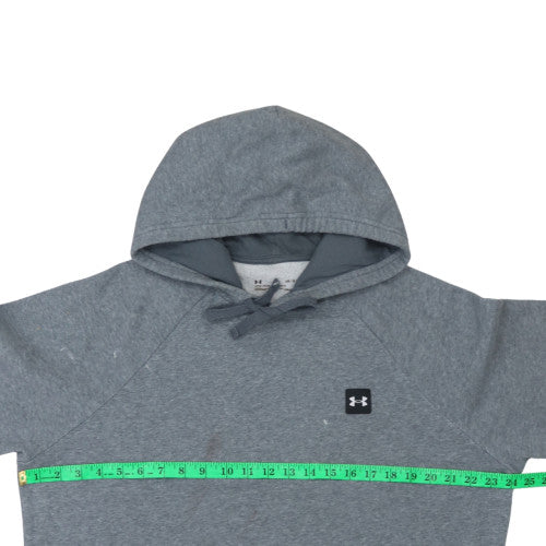 Under Armour Men Grey Pullover Hoodie L Loose Fit ColdGear
