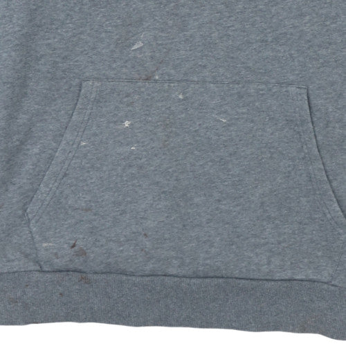 Under Armour Men Grey Pullover Hoodie L Loose Fit ColdGear