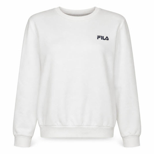 Fila Womens White Crew Neck Sweatshirt Size 12 Cotton Blend