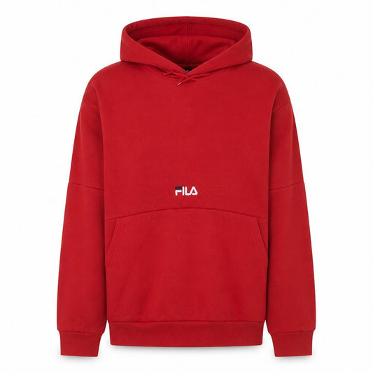 FILA Men's Red XL Pullover Hoodie Fleece Sports Sweatshirt