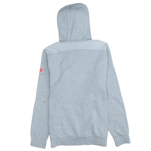 Nike Mens Grey XS Pullover Hoodie with Logo Graphic Print