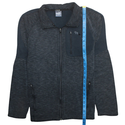 Puma Men's Black Medium Track Jacket Full Zip Polyester Sportswear