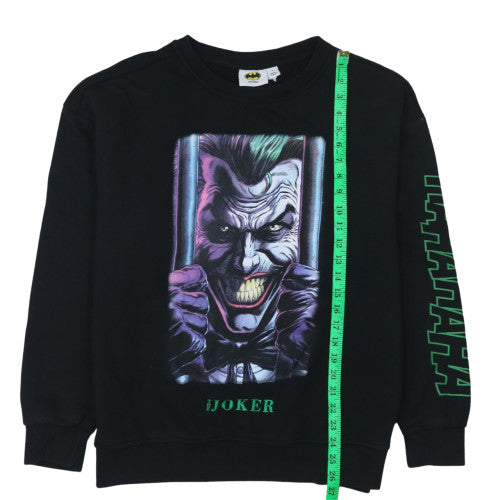 Primark Batman Joker Black Crew Neck Mens Sweatshirt L Graphic Print