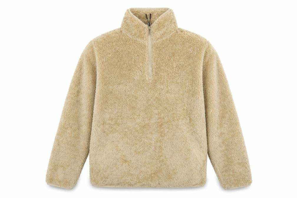 Mountain Warehouse Women's Beige Fleece 1/2 Zip Pullover Sweatshirt Size S