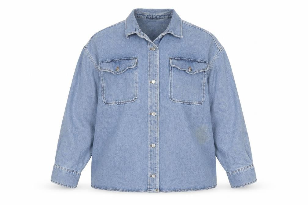 ASOS Women Blue Denim Relaxed Fit Jacket UK 18 Classic Casual