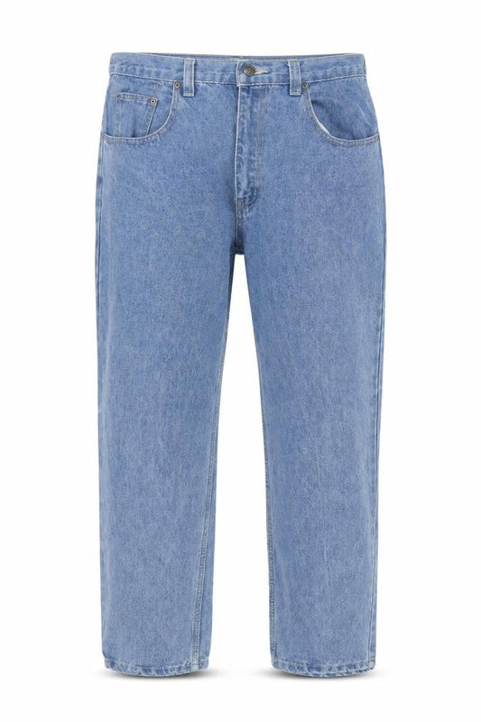 Basic Concepts Mens Blue Straight Jeans 34W 32L Cotton Denim
