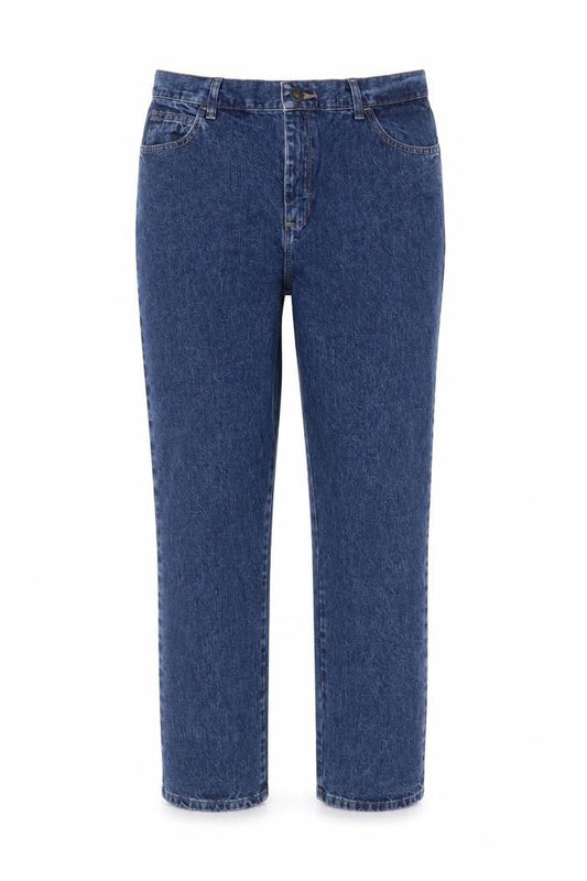 Lee Women's Blue Size 12 Relaxed Fit Straight Leg Jeans