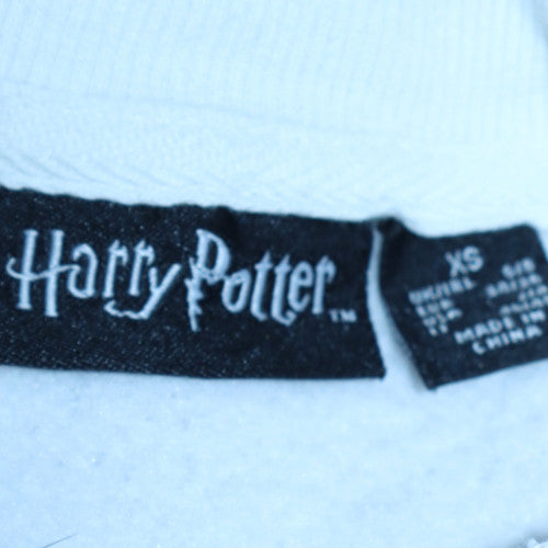 Primark Harry Potter White XS Womens Sweatshirt Crew Neck Long Sleeve