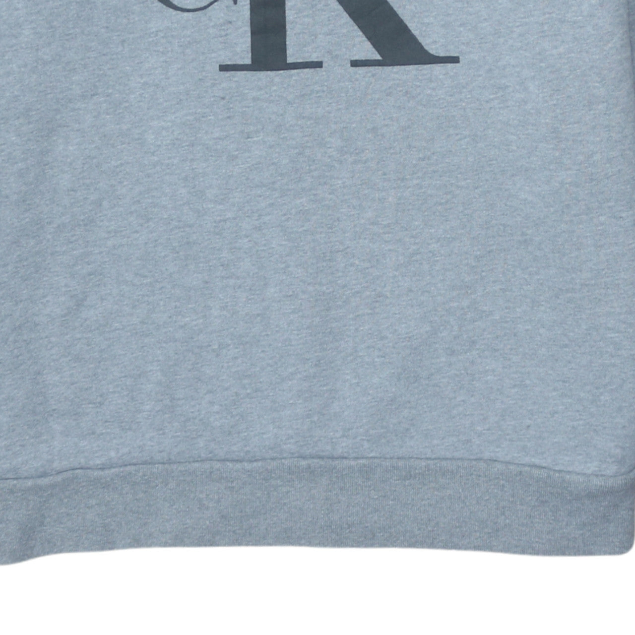 Calvin Klein Jeans Men's Grey Logo Sweatshirt M Crew Neck Pullover