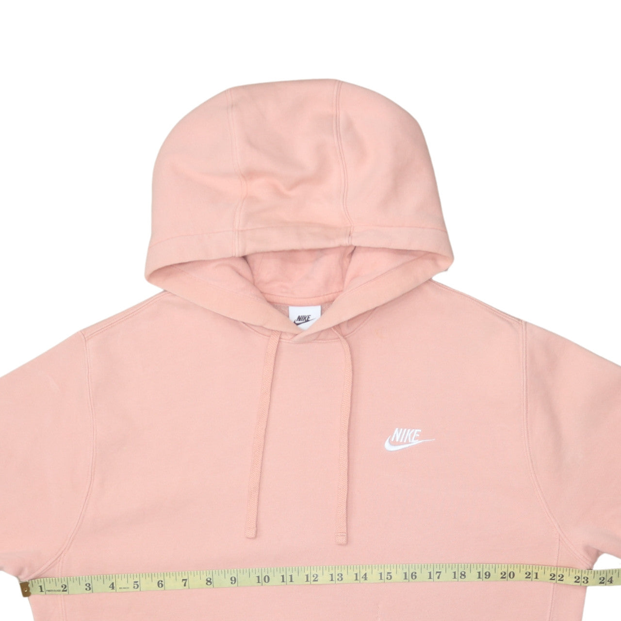 Nike Women Pink Pullover Hoodie Medium Cotton Blend Casual