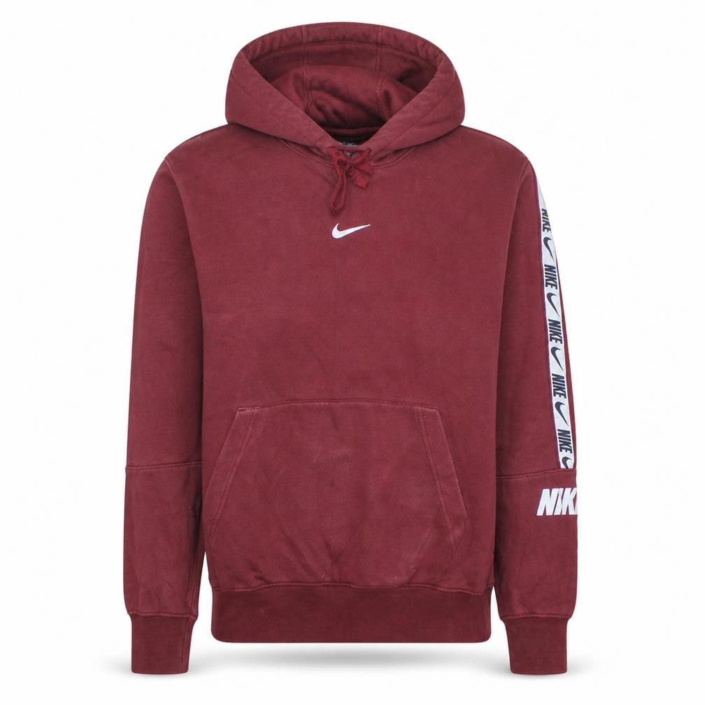 Nike Men's Red Pullover Hoodie S Logo Sports Fleece