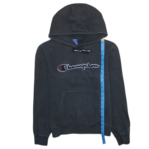 Champion Men's Black Large Pullover Hoodie with Logo
