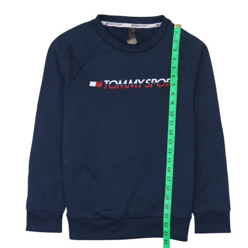 Tommy Sport Men's Blue Crew Neck Pullover Sweatshirt Size L