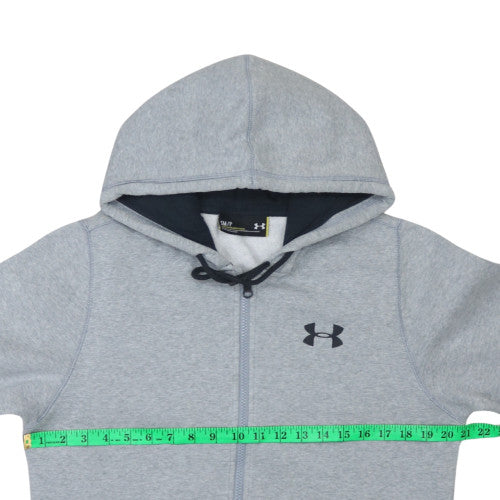 Under Armour Men's Grey Full Zip Hoodie Size S Loose Fit