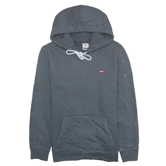 Levi's Men's Grey Pullover Hoodie M Classic Logo Cotton Sweatshirt