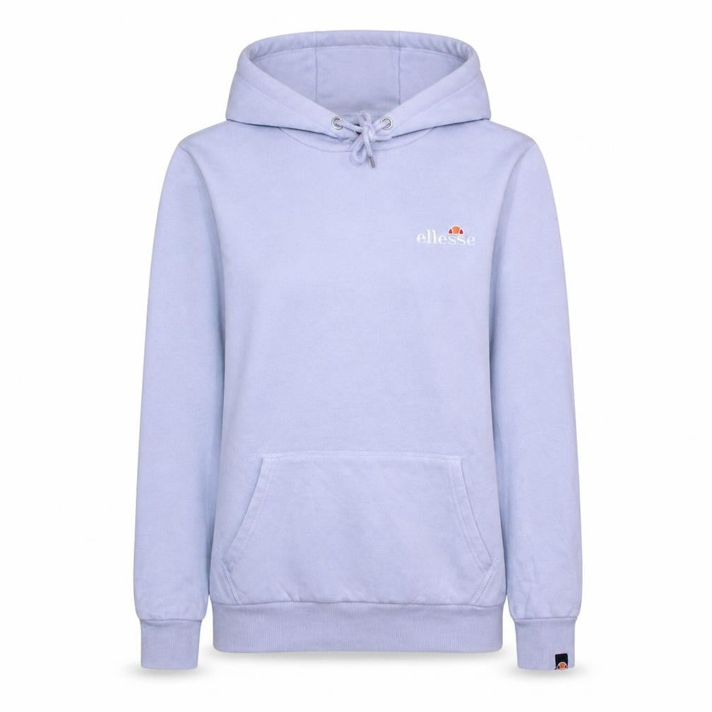Ellesse Womens White Pullover Hoodie UK L Casual Logo Sweatshirt