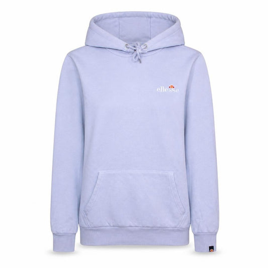 Ellesse Womens White Pullover Hoodie UK L Casual Logo Sweatshirt