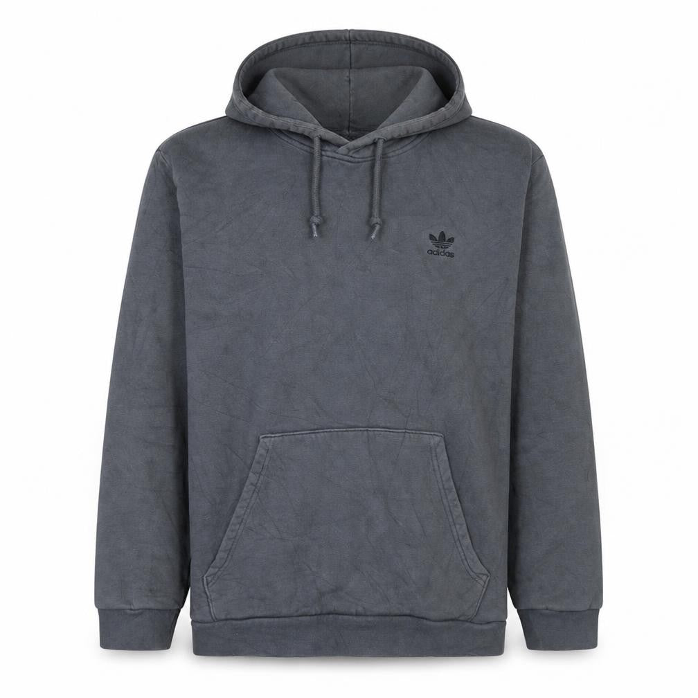 Adidas Mens Grey Pullover Hoodie L Fleece Primegreen Sportswear
