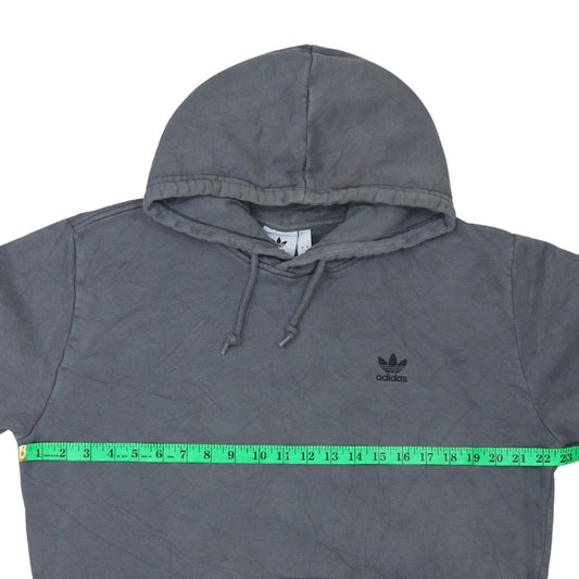 Adidas Mens Grey Pullover Hoodie L Fleece Primegreen Sportswear