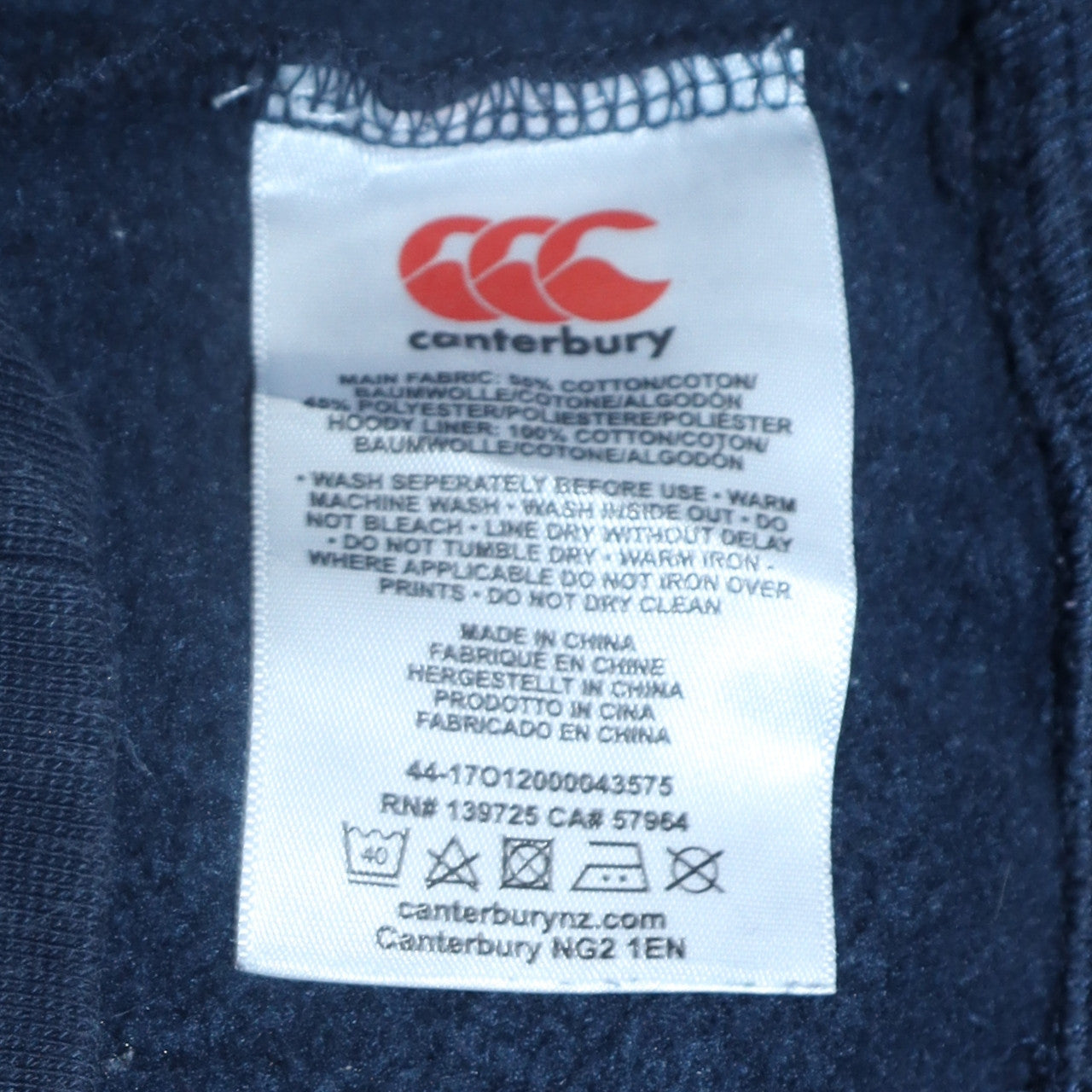 Canterbury Men's Blue Slemish Pullover Hoodie Size S