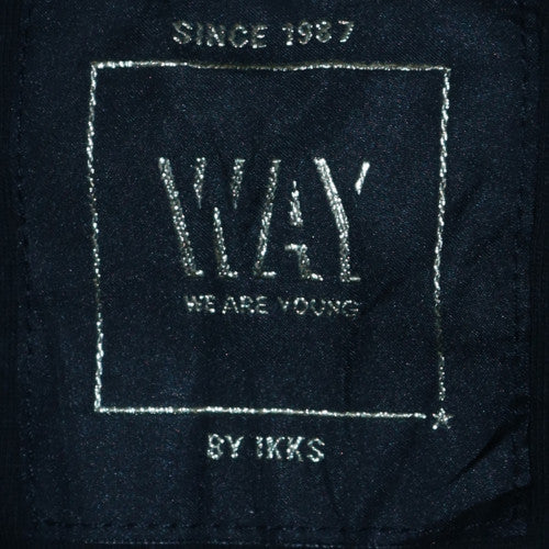 IKKS Way Teens Black Varsity Jacket Size S 14 Years Embroidered