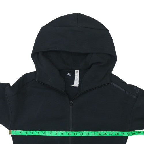 Adidas Men’s Black Full Zip Hoodie M Regular Fit Sportswear