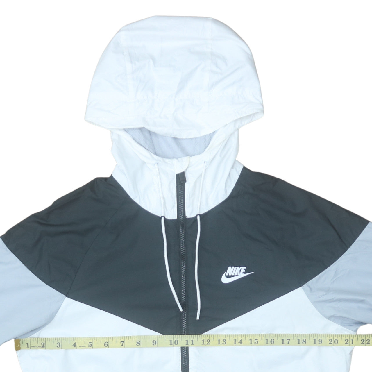 Nike Men's Grey Full Zip Hooded Sports Jacket Size S