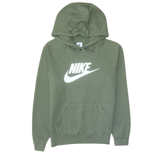 Nike Men's Green Pullover Hoodie S Fleece Graphic Logo Sportswear