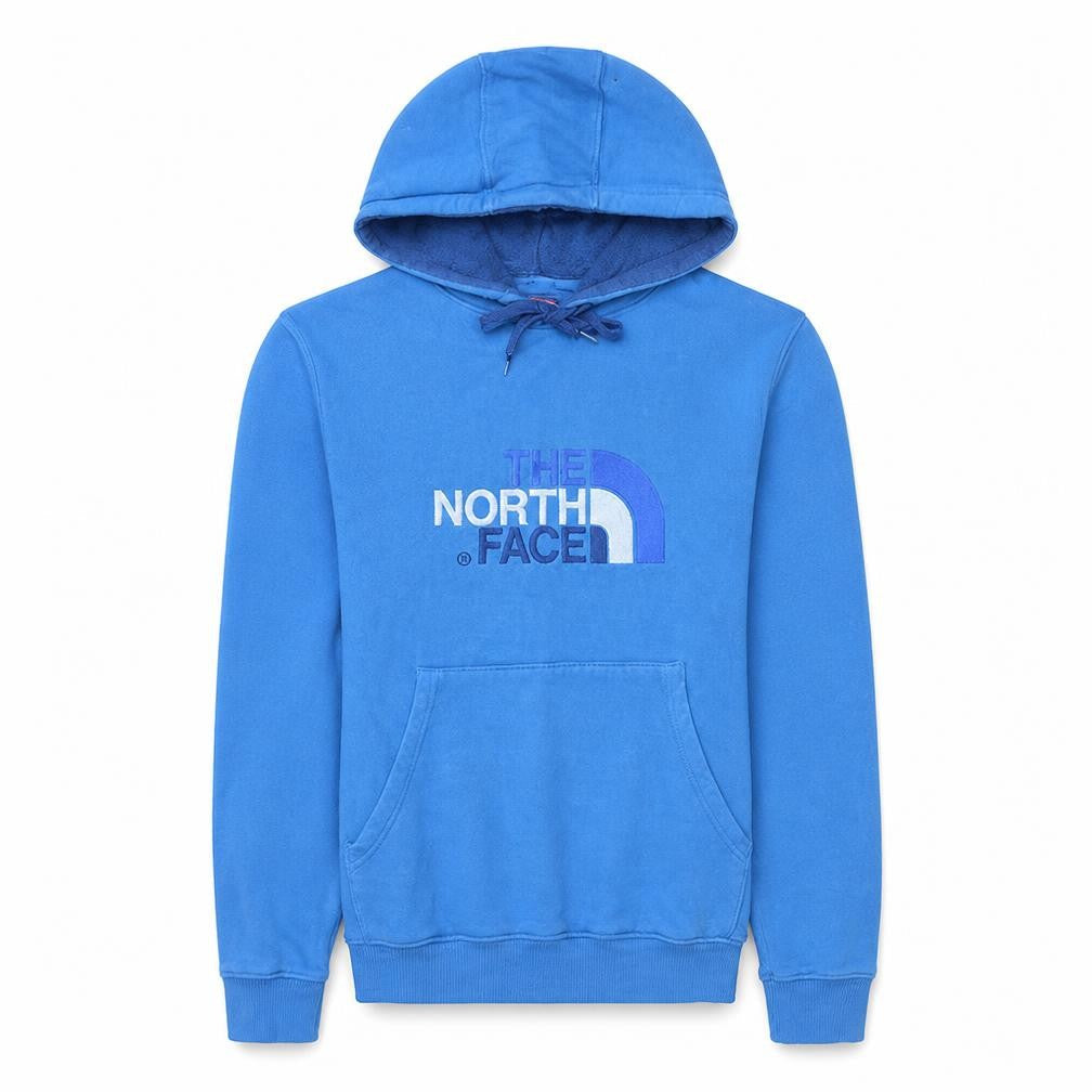 The North Face Men's Blue Pullover Hoodie Size S Fleece Cotton