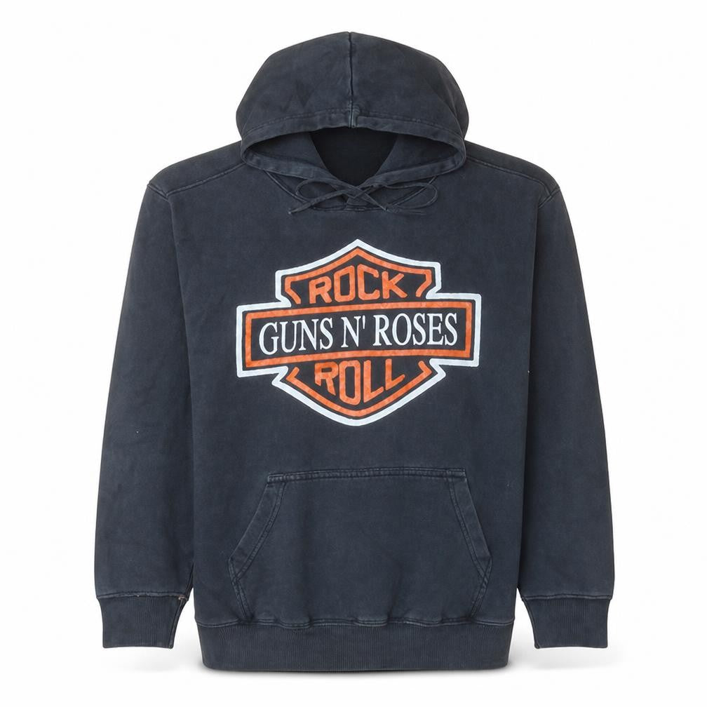 Rock @ Tees Mens Black Guns N’ Roses Pullover Hoodie M