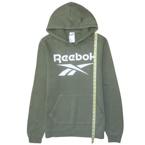 Reebok Men's Green Pullover Hoodie M Fleece Sportswear