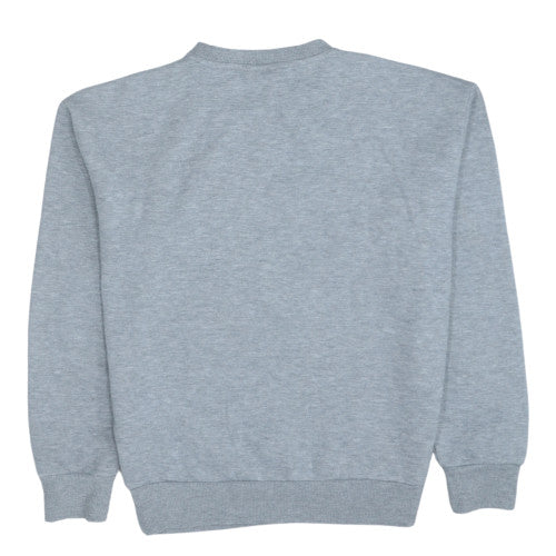 Disney Women Grey Christmas Pooh Pullover Sweatshirt XS