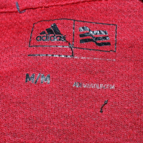 Adidas Men's Red 1/4 Zip Mock Neck Sweatshirt Size M