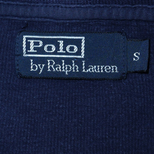 Ralph Lauren Men's Blue 1/4 Zip Cotton Mock Neck Sweatshirt Size S