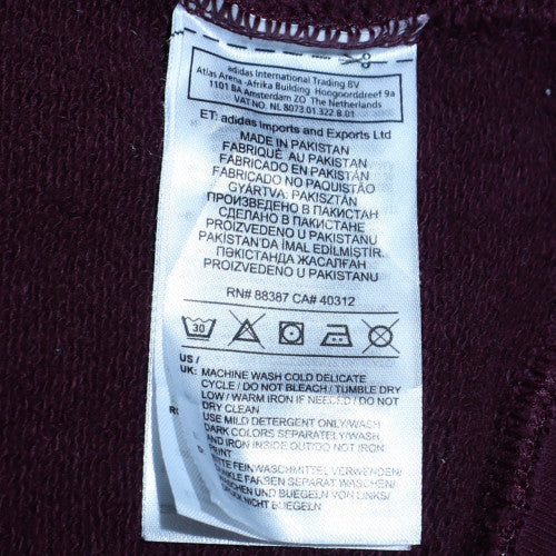 Adidas Men's Brown Crew Neck Pullover Sweatshirt M Logo Fleece
