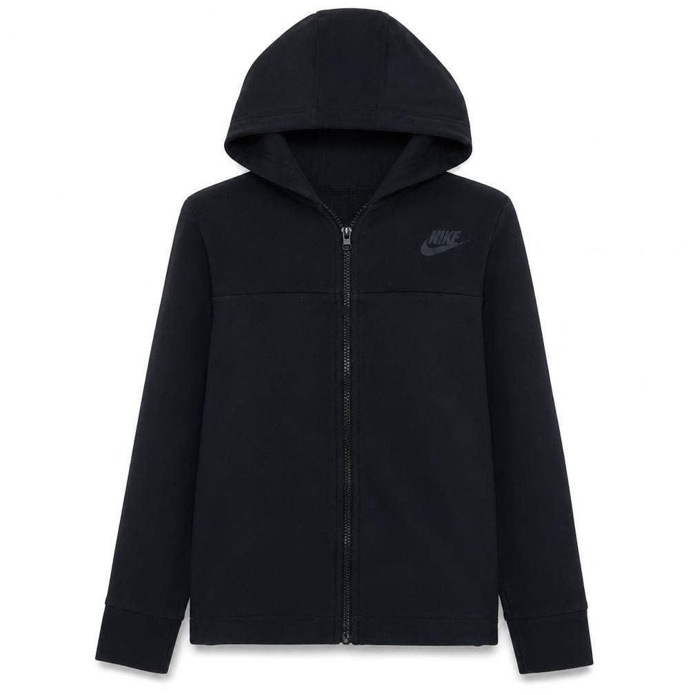 Nike Men's Black Small Full Zip Hoodie with Logo