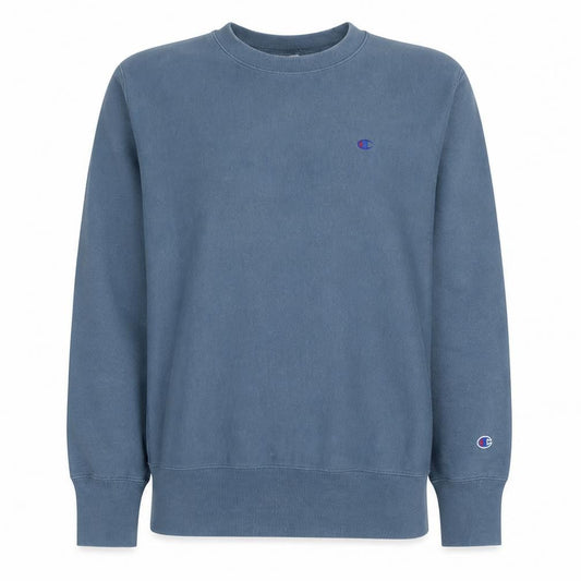 Champion Men's Blue Large Crew Neck Pullover Sweatshirt