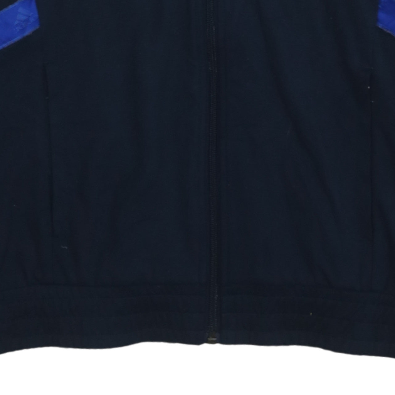 Adidas Women Navy Blue Full Zip Sweatshirt Size 12 Cotton Blend