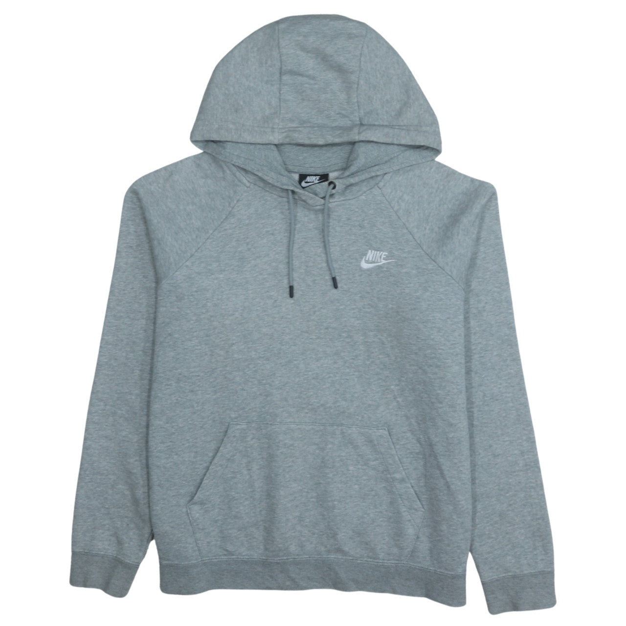Nike Men's Grey Pullover Hoodie M Regular Fit Fleece Sportswear