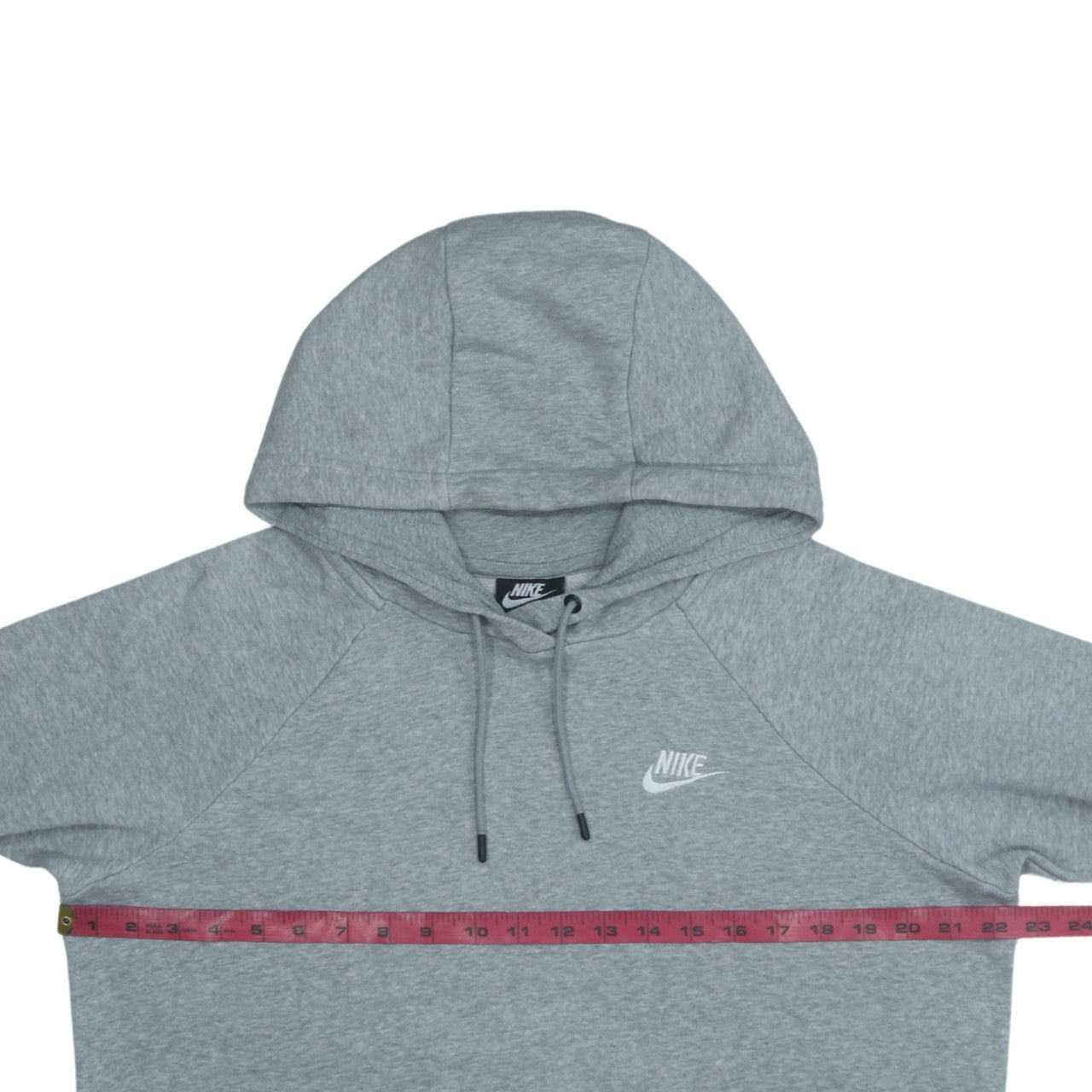 Nike Men's Grey Pullover Hoodie M Regular Fit Fleece Sportswear