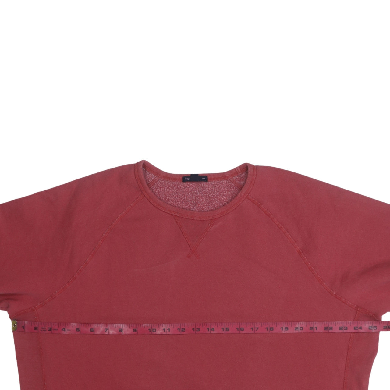 Gap Men's Red Cotton Blend Crew Neck Pullover Sweatshirt M