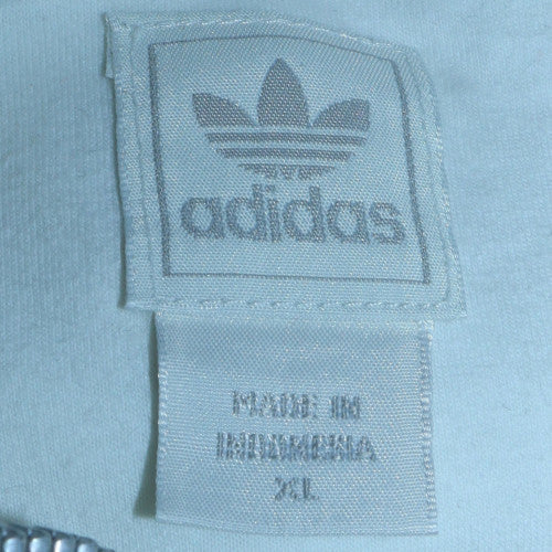 Adidas Men's White Full Zip Sweatshirt XL Collared Sports Classic