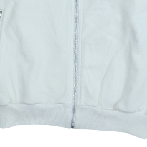 Adidas Men's White Full Zip Sweatshirt XL Collared Sports Classic