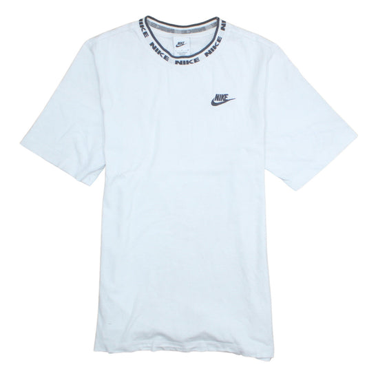 Nike Men’s White Cotton Crew Neck Short Sleeve Sports T-Shirt Size S